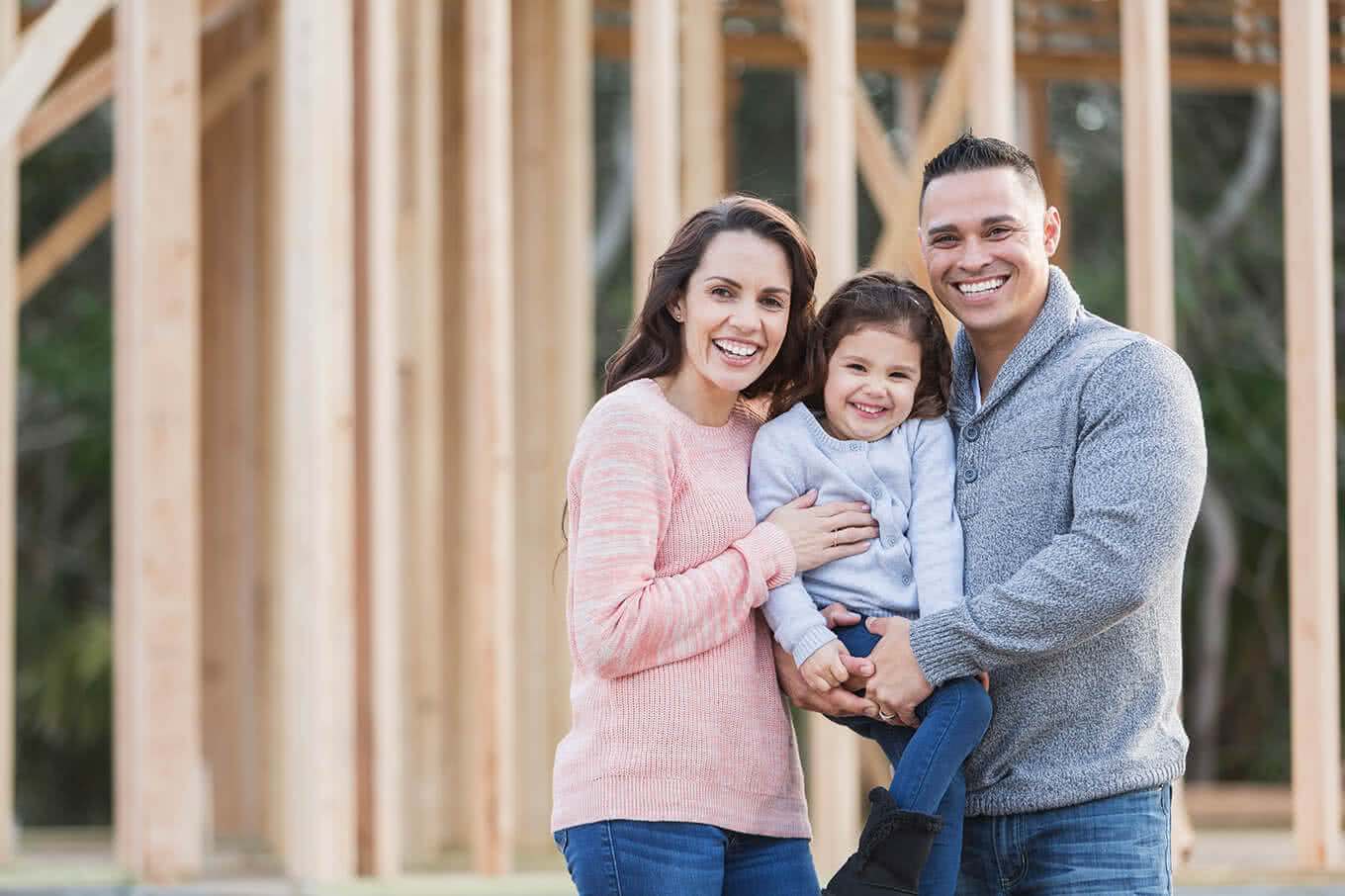 Veritas QA helps inspect a new home for a family.